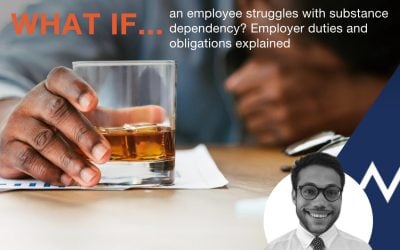 Employer duties and obligations explained when an employee struggles with substance dependency