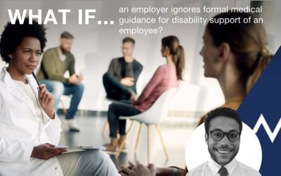 When does an employer’s refusal to implement formal medical recommendations cross the line into unlawful conduct?