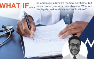 An employee submits a medical certificate, but never properly reports their absence