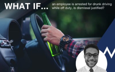 Dismissed an employee as they had been arrested for drunk driving while off duty